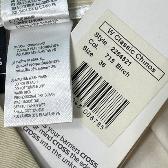 Cross Classic Chino Golf‎ Pants Woments 36 / US6 Birch - Picture 10 of 12